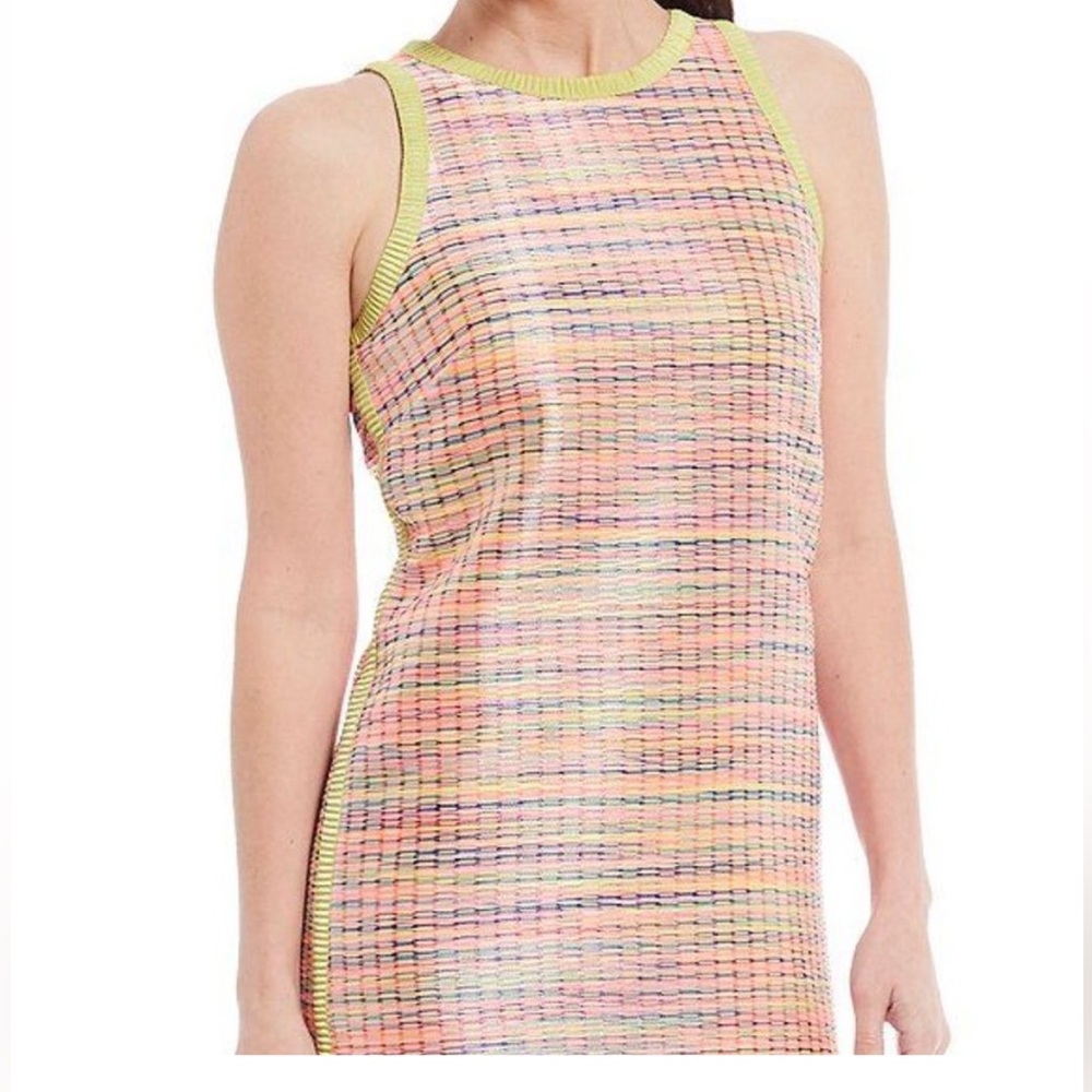 Alex Marie Sleeveless Multicolored Corded Jacquard shift dress Size 8 - Picture 15 of 15